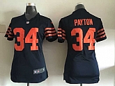 Women Nike Chicago Bears #34 Walter Payton Blue With Orange Game Jerseys